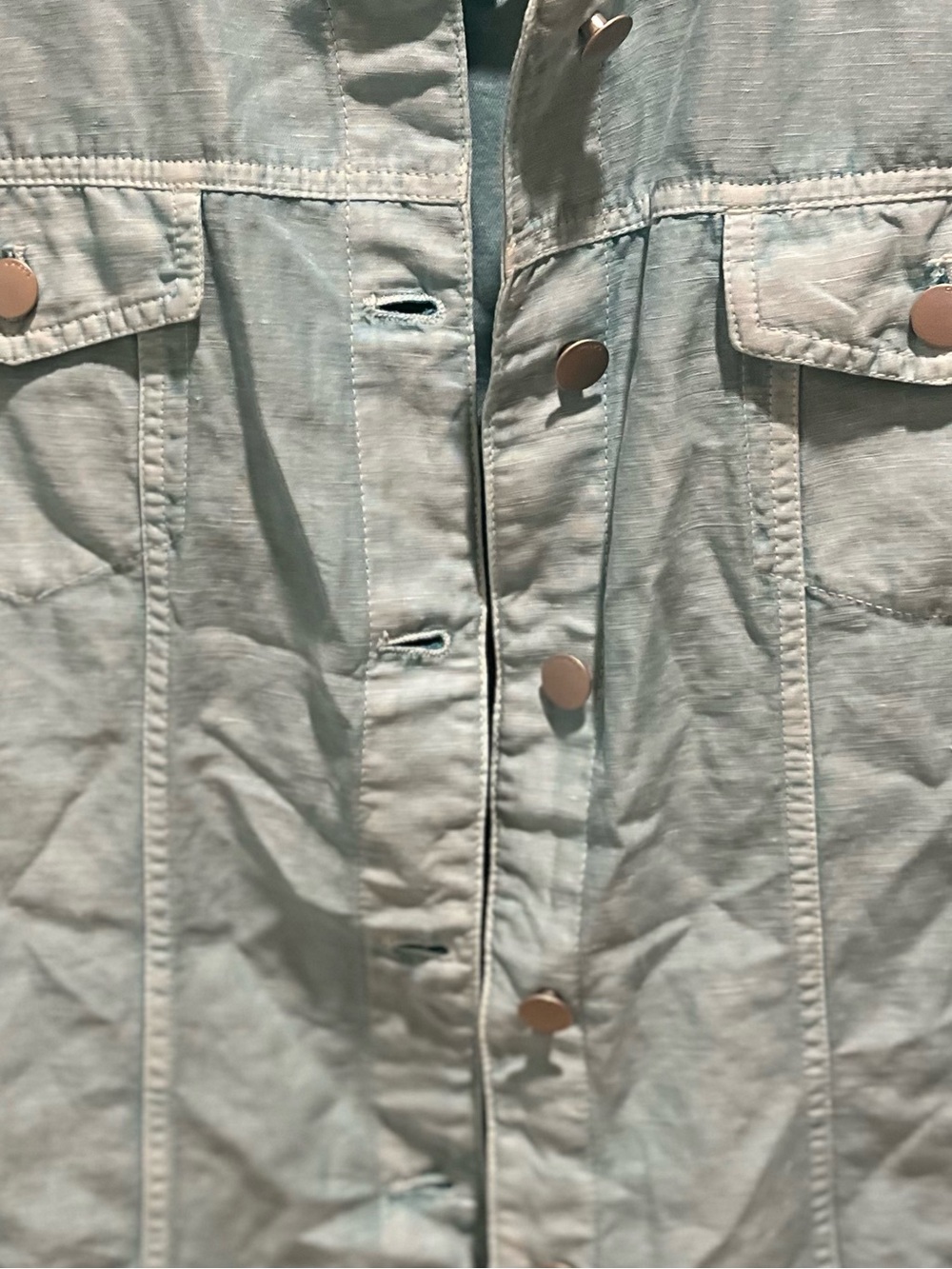33. WOMENS CHICO’S 2/L DETAIL JACKET - Picture 4 of 7